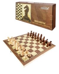 Шахматы деревянные на магните (29х14.5х4см), фигуры-дерево,магнит, в коробке (Арт. AN02605)