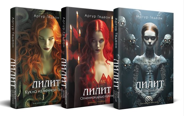 Черные лебеди. Мистические триллеры Комплект из 3-х книг: Лилит. Злое сердце куклы + Лилит. Огненная душа куклы + Лилит. Кукла из вечной тьмы