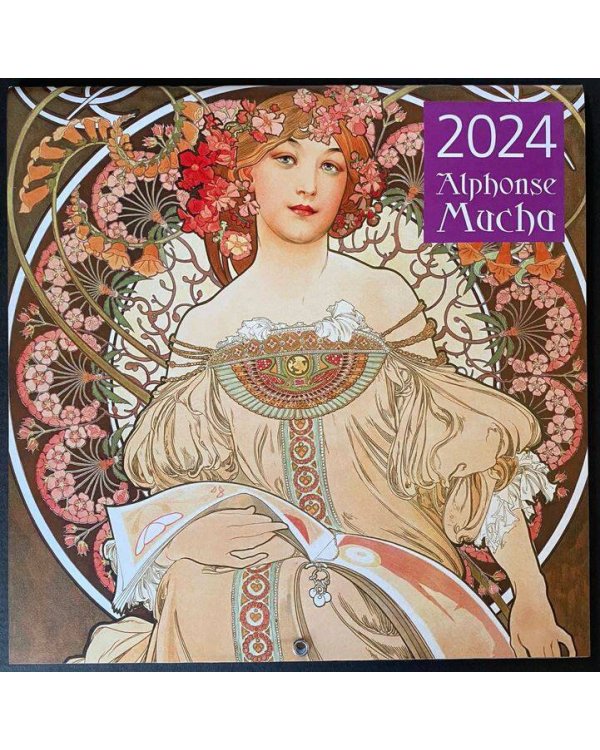 Альфонс Муха. Календарь настенный на 2024 год (300х300 мм)