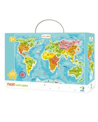 Пазл "Карта Мира" 100 элементов