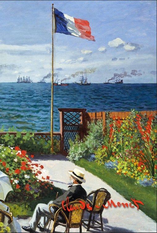 Коллекция Клод Моне Обложка для паспорта. Моне. Терраса в Сент-Адресс (Арте)