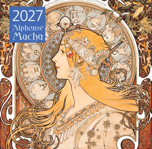 Обложка книги «Альфонс Муха. Календарь настенный на 2027 год (300х300 мм)», ISBN 9785042471841