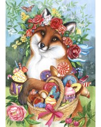 Алмаз. моз. квадратная  30x40 (класс.)без подр.,с полн.зап.(33цв)Лисичка со сладостями (Арт. FW-018)