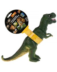 Игрушка пластизоль динозавр тиранозавр 32*11*23см, хэнтэг (русс. уп.) Играем вместе в кор.2*36шт