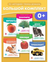 Развивающие карточки Домана для малышей комплект из 6 книг