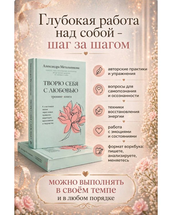 Творю себя с любовью. Тренинг-книга