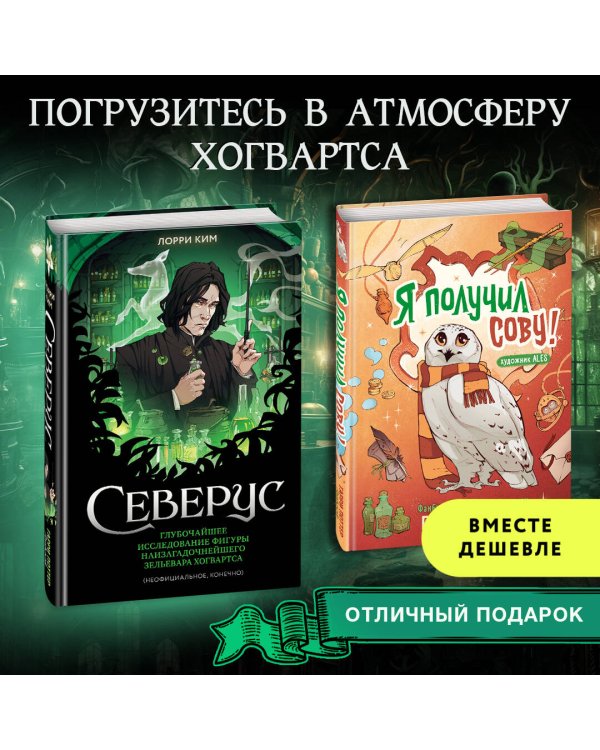 Комлект из 2 книг. Гарри Поттер фанбук. Северус + Я получил сову! (ИК)
