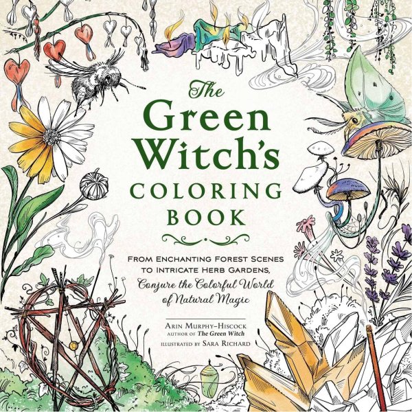 The Green Witch's Coloring Book Раскраска Зелёной Ведьмы /Книги на английском языке