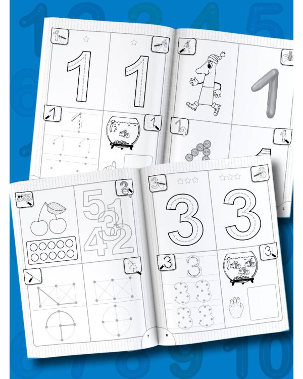 Учимся писать цифры: от 1 до 10