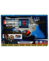 Револьвер ПОЛИЦИЯ свет-звук, кор.20*14*5см ИГРАЕМ ВМЕСТЕ в кор.2*80шт