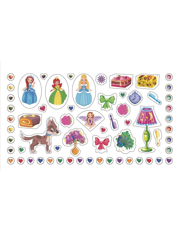 Большой альбом наклеек. Принцессы