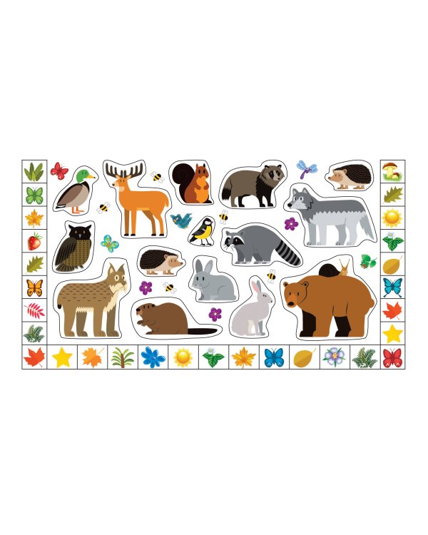 Большой альбом наклеек. Животные