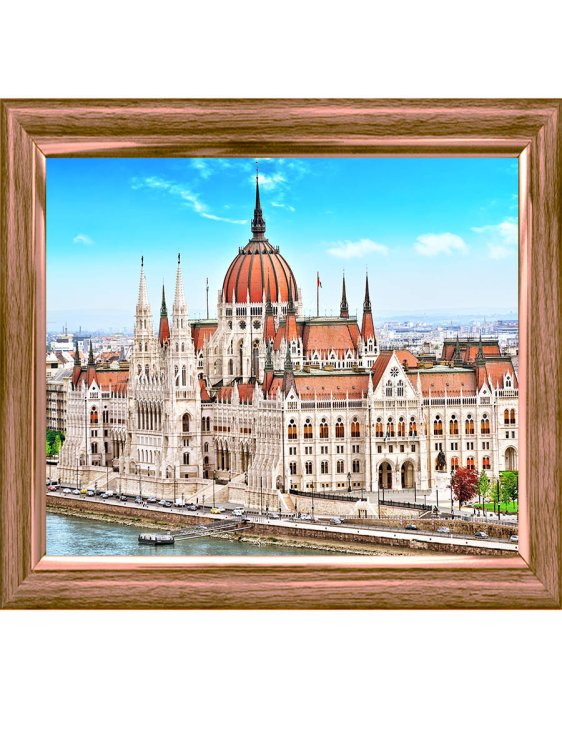 Алмаз. моз. квадратная 30х40 (класс.) с подр., полн. зап. (25 цв.) Солнечный Будапешт (Арт. F4-007)