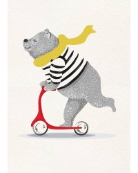 Медведь. Тетрадь общая (А5, 48 л., накидки, клетка-стандарт)