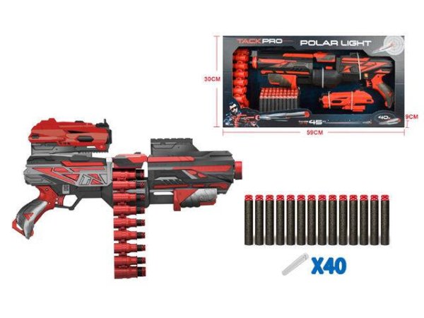 Бластер с софт патронами-16(40 патронов,в коробке) (Арт. 1970198)