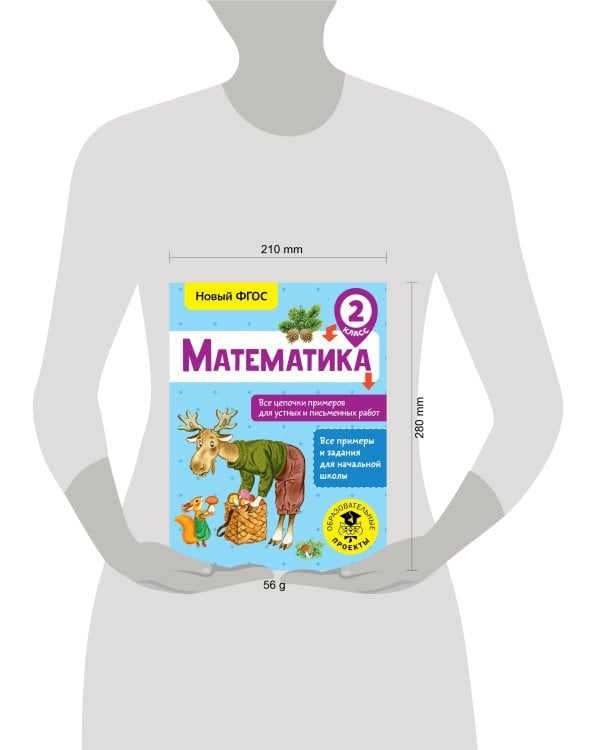 Математика. Все цепочки примеров для устных и письменных работ. 2 класс