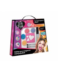 Косметика ДЛЯ ДЕВОЧЕК набор для создания татуировок с блестками TIK TOK GIRL в кор.2*24шт