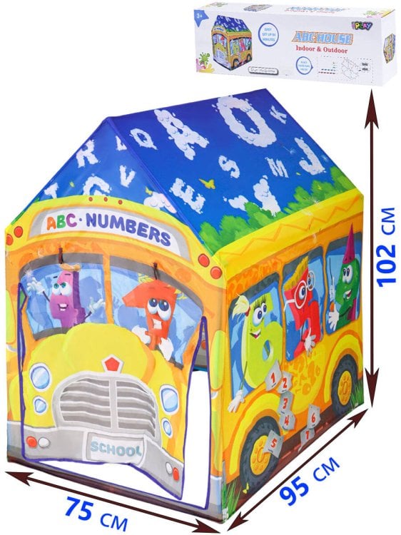Палатка игровая (95x75x102 см) "Автобус АВС" (в коробке) ( Арт. 7201)