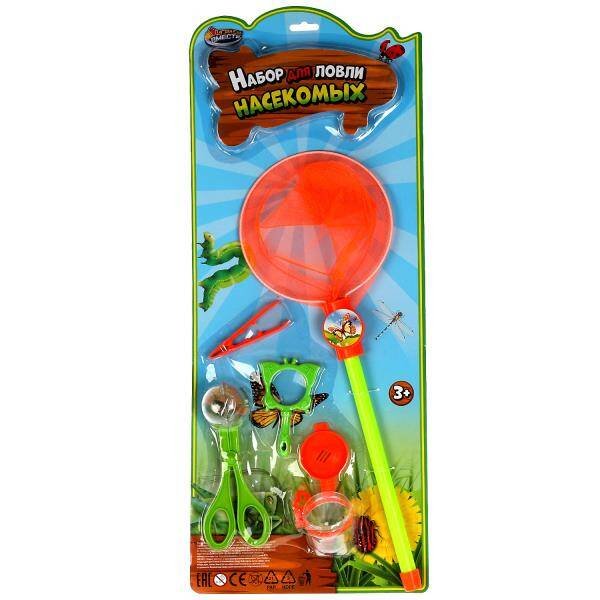 РОЛЕВЫЕ НАБОРЫ (Умка) Набор для ловли насекомых блист.25,3*63*6см ИГРАЕМ ВМЕСТЕ в кор.2*36шт