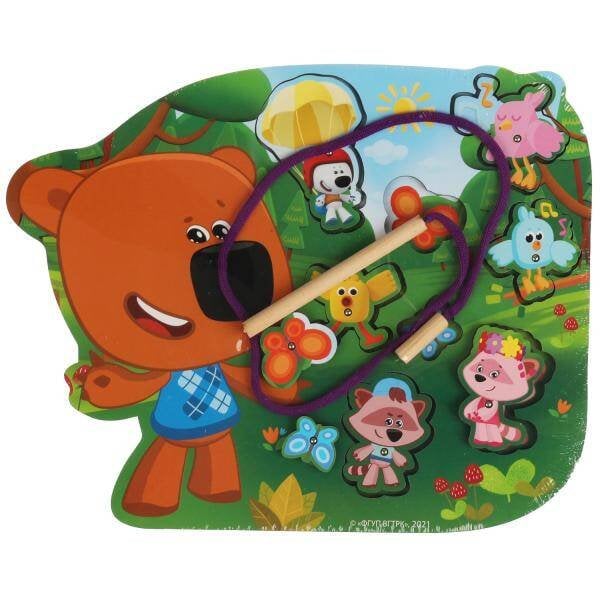 Игрушка деревянная рыбалка Ми-ми-мишки терм. пакет Буратино в кор.15шт