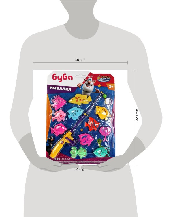 Игра рыбалка, БУБА блист.44,8*32*2см ИГРАЕМ ВМЕСТЕ в кор.2*36шт