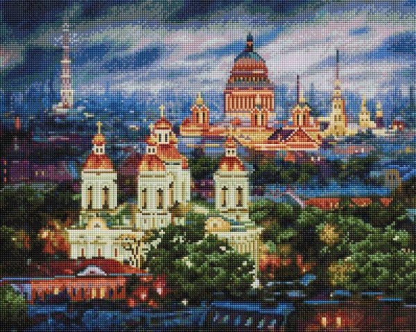 Мозаика на подрамнике. Все краски вечера. Санкт-Петербург (502-ST-S)