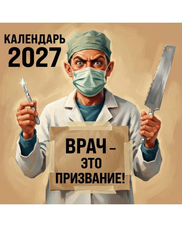 Врач - это призвание! Календарь настенный на 2027 год (300х300 мм)