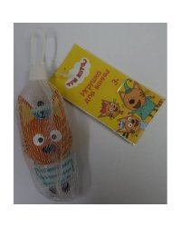 ИГРУШКА ПЛАСТИЗОЛЬ ДЛЯ ВАННЫ "КАПИТОШКА" Три Кота. Коржик в сетке (русс. уп.) в кор.100шт