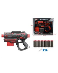 Бластер с софт патронами-21(14 патронов,в коробке) (Арт. 1970206)