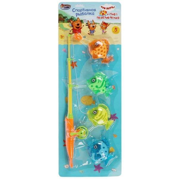 Рыбалки (Умка) Игра рыбалка Три Кота магн., блист.19*53*5 см ИГРАЕМ ВМЕСТЕ в кор.2*48шт