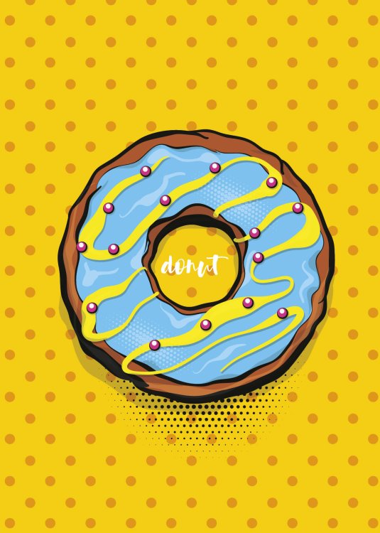 Тетради общие 48 л. Пончик. Тетрадь (А5, 48 л., УФ-лак, накидки)