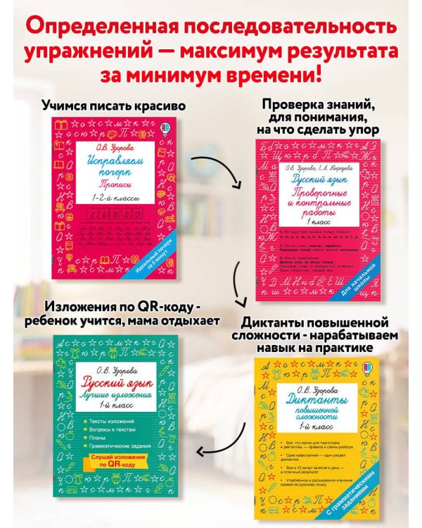 Дополнительное изображение книги «Исправляем почерк. Прописи 1-2 класс»