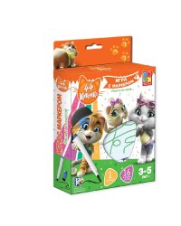 Игра с маркером 44 Котенка 3-5 лет