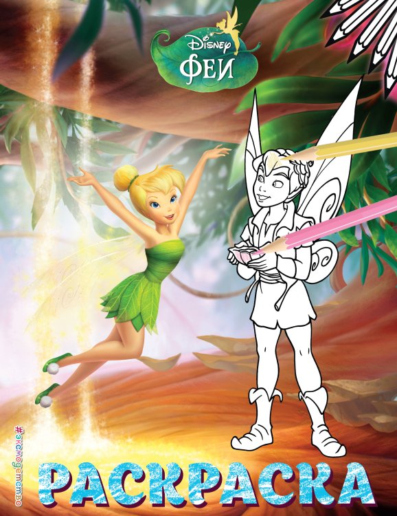Disney. Феи. Раскраски (обложка) Феи. Раскраска № 12 (Динь-Динь и Теренс)