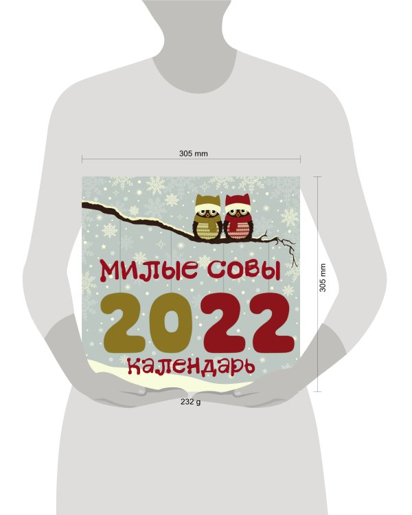Милые совы. Календарь настенный на 2022 год (300х300 мм)
