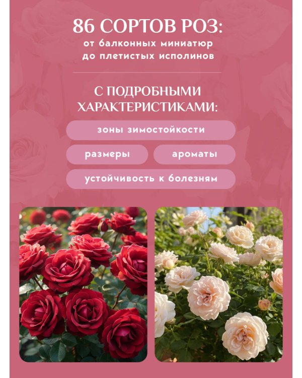 Садовые розы. Полное руководство по выращиванию, уходу и созданию потрясающих букетов