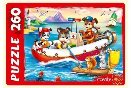 ПАЗЛЫ 260 элементов. СМЕЛЫЕ ЩЕНКИ-СПАСАТЕЛИ (Арт. ПУ260-0479)
