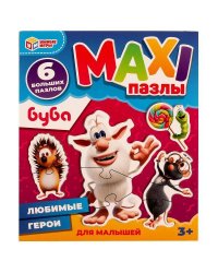 Любимые герои. MAXI-пазлы для малышей. Буба. 150х180х40 мм. Умные игры. в кор.50шт