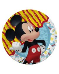 Mickey Mouse. Набор бумажных тарелок , 3D, 6 шт d-180 мм