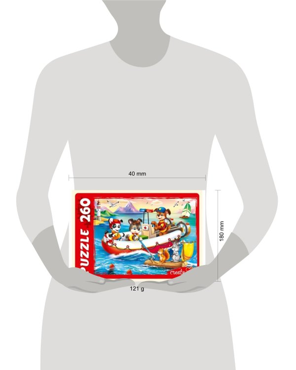 ПАЗЛЫ 260 элементов. СМЕЛЫЕ ЩЕНКИ-СПАСАТЕЛИ (Арт. ПУ260-0479)