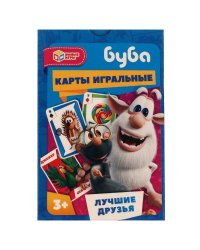Буба.Лучшие друзья. Игральные карты.  60х90х20 мм. Умные игры в кор.70шт