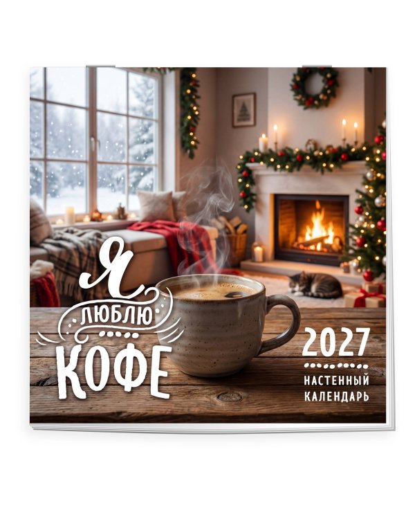 Дополнительное изображение книги «Я люблю кофе. Календарь настенный на 2027 год (300х300 мм)»