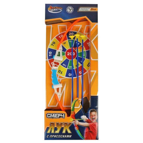 Лук с присосками кор.26,5*68,5*4,3см ИГРАЕМ ВМЕСТЕ в кор.2*18шт