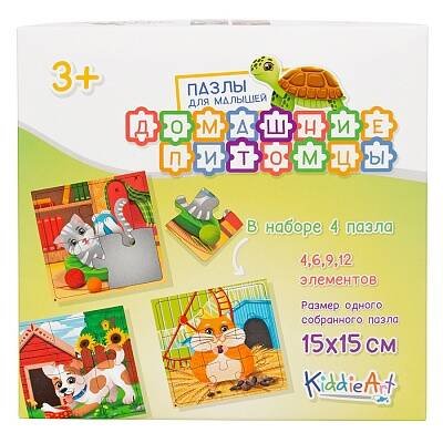 Картонный пазл 4в1 "Домашние питомцы" (31 дет.)