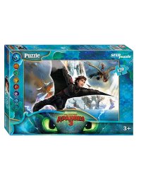 Мозаика "puzzle" 120 "Как приручить дракона - 3" (DreamWorks)
