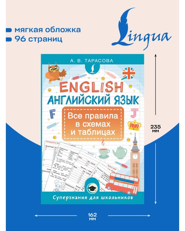 Английский язык. Все правила в схемах и таблицах