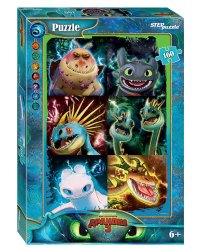 Мозаика "puzzle" 160 "Как приручить дракона - 3" (DreamWorks)