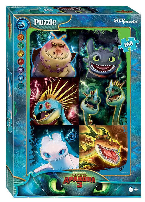160 (STEPpazzle) Мозаика "puzzle" 160 "Как приручить дракона - 3" (DreamWorks)