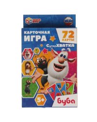 Буба. Суперхватка. Карточная игра. Коробка с европодвесом. карточки 72 шт Умные игры в кор.40шт
