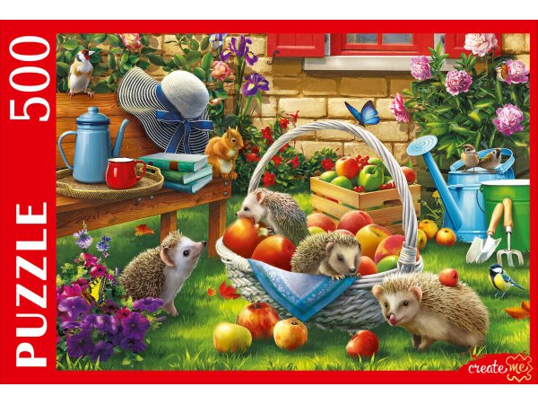 ПАЗЛЫ 500 элементов. П500-8333 СЕМЬЯ ЕЖЕЙ
